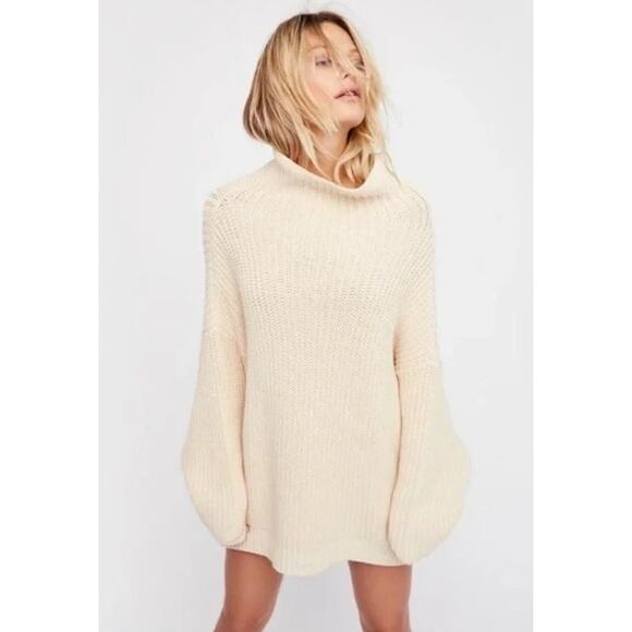 Free People cream swim too deep sweater - Picture 1 of 7